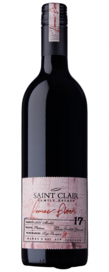 Saint Clair Family Estate Pioneer Block 17 Merlot 2021 750ml